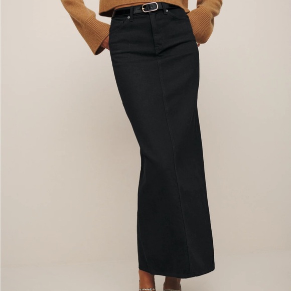 Reformation High Rise Denim Maxi Skirt - Picture 8 of 9